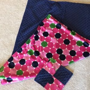 Minky baby blanket and minky small cloth